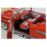 Danbury Mint 1957 Chevy Bel Air Convertible 1:12 Scale Die Cast with Stand