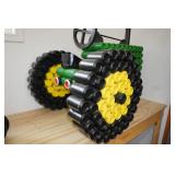 John Deere Farm Tractor Made Out of Cans