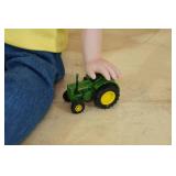 *2* Porcelain Dolls with John Deere Tractors