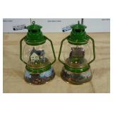 *2* Bradford Exchange John Deere Memories Illuminated Lantern Collection