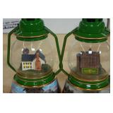*2* Bradford Exchange John Deere Memories Illuminated Lantern Collection