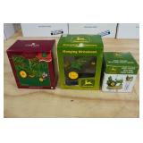 *3* John Deere Ornaments