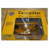 The Caterpillar Diesel D4 Tractor with Bulldozer & Winch 1:16 Scale Replica