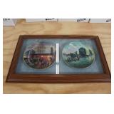 *2* Framed John Deere Collectors Plates