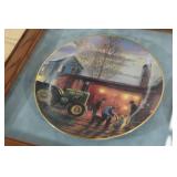 *2* Framed John Deere Collectors Plates