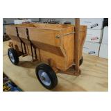 Wooden Wagon with John Deere Metal Sign