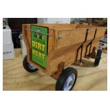 Wooden Wagon with John Deere Metal Sign