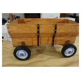 Wooden Wagon with John Deere Metal Sign