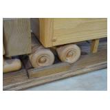 Large Wooden USB Holland Semi and Trailer Model