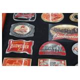 *19* Framed Bradford Exchange Budweiser Belt Buckles