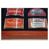*19* Framed Bradford Exchange Budweiser Belt Buckles