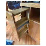 Wood Entertainment Center with Contents