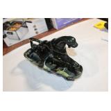 Vintage Black Panther Ceramic Planter