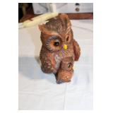 Decorative Mother and Baby Owl Figurine Set
