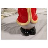 16-Inch Ceramic Christmas Mouse Decorative Figurine with Light