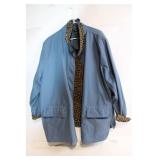 Dennis by Dennis Basso Reversible Leopard Trim Jacket