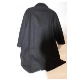 Hunters Run Black Wool Overcoat