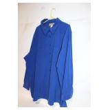August Max Woman Blue Oversized Blouse