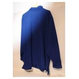 August Max Woman Blue Oversized Blouse