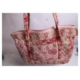 Quilted Pink Paisley Tote Bag