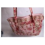 Quilted Pink Paisley Tote Bag