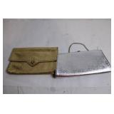 Set of 2 Vintage Metallic Clutches - Gold and Silver