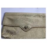 Set of 2 Vintage Metallic Clutches - Gold and Silver