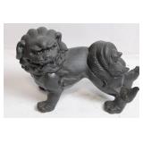 Decorative Guardian Lion Statue - 12 Inch Black Finish