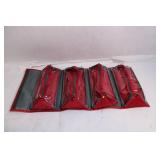 Red JM New York Foldable Travel Organizer Bag with Multiple Compartments