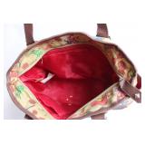 Vintage Love Forever Canvas and Leather Handbag