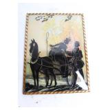 Set of 3 Vintage Reverse Glass Paintings with Silhouette Designs