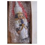 Set of 12 Handpainted Glass Christmas Ornaments