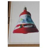 Set of 12 Handpainted Glass Christmas Ornaments