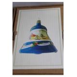 Set of 12 Handpainted Glass Christmas Ornaments