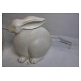 Pair of Vintage Ceramic Rabbit Figurines