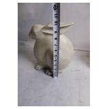 Pair of Vintage Ceramic Rabbit Figurines