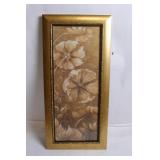 Elegant Floral Artwork in Ornate Gold Frame