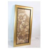 Elegant Floral Artwork in Ornate Gold Frame