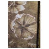 Elegant Floral Artwork in Ornate Gold Frame