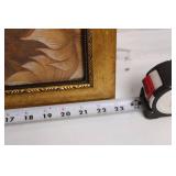 Elegant Floral Artwork in Ornate Gold Frame