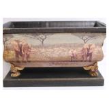 Decorative Elephant Motif Rectangular Planter