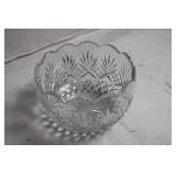 Vintage Crystal Cut Glass Bowl 8.5-inch Diameter
