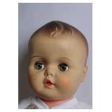 Vintage Baby Doll in Teddy Bear Pajamas