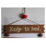 Wooden Fishing Themed Wall Sign with Humorous Quote