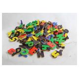 Collection of Colorful Wooden Alphabet Letters