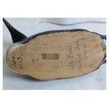 Handcrafted 1994 W. Rice Loon Wooden Decoy - Minnesota State Bird