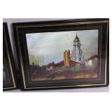 Set of 3 Framed Lighthouse Paintings
