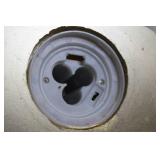 Decorative Gold Tone Metal Lantern with Cut-Out Design