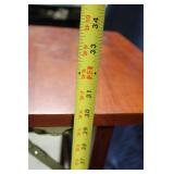 Folding Wooden TV Tray Table with Mahogany Finish