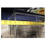 Decorative Metal Shelving Unit with Sunflower Design